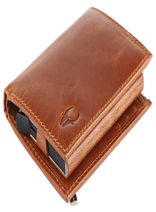 WildHorn RFID Protected Leather Wallet for Men, Tan Crunch - Image 5